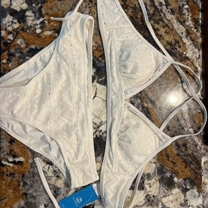 Lace cupshe bathing suit - off white